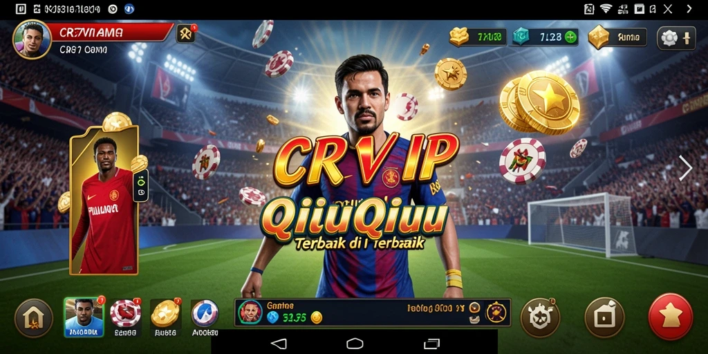 Tampilan gameplay seru game QiuQiu CR7VIP yang penuh aksi.