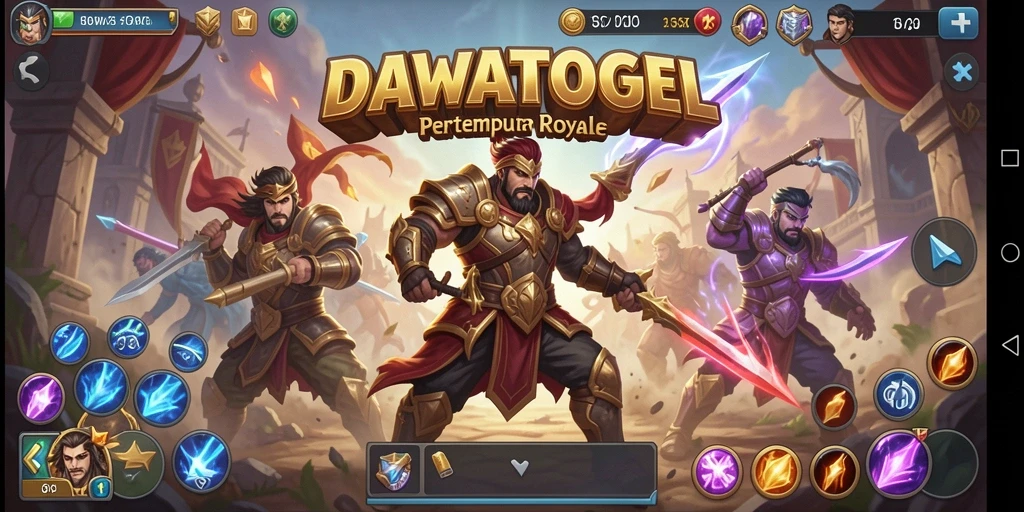 Tampilan gameplay DAWATOGEL yang penuh aksi dan strategi.