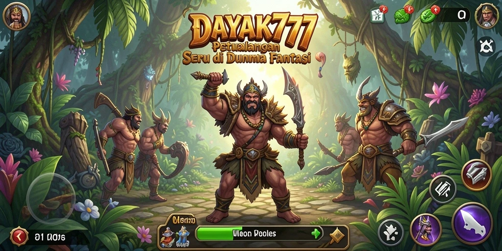 Tampilan gameplay penuh aksi dan tantangan di DAYAK777.