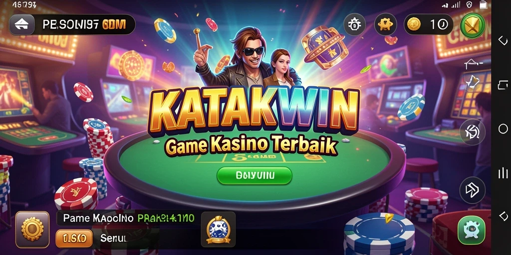 Tampilan gameplay menarik dalam KATAKWIN yang memikat pemain.