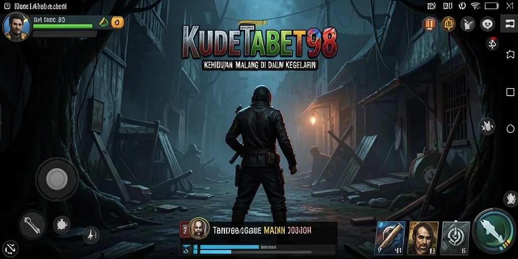 Tangkapan layar gameplay KUDETABET98 yang menegangkan dan menyeramkan.