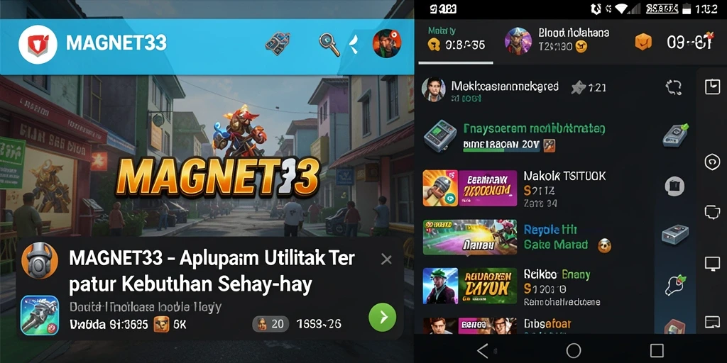Tampilan screenshot utama MAGNET33 yang menunjukkan antarmuka aplikasi.