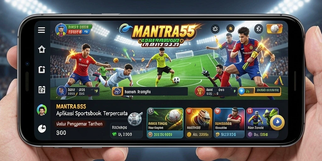 Tampilan gameplay yang menarik dan interaktif dari aplikasi Sportsbook.