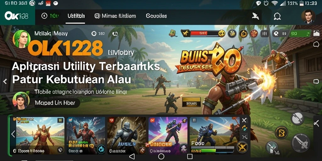 Tampilan antarmuka utama OLX128 yang intuitif dan mudah digunakan.