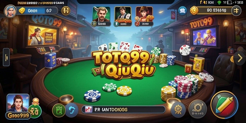Tampilan gameplay QiuQiu yang seru dan menarik di TOTO99.